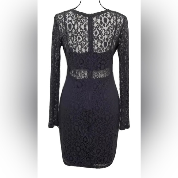 Black Swan Grey Lace Dress Small - Picture 2 of 9